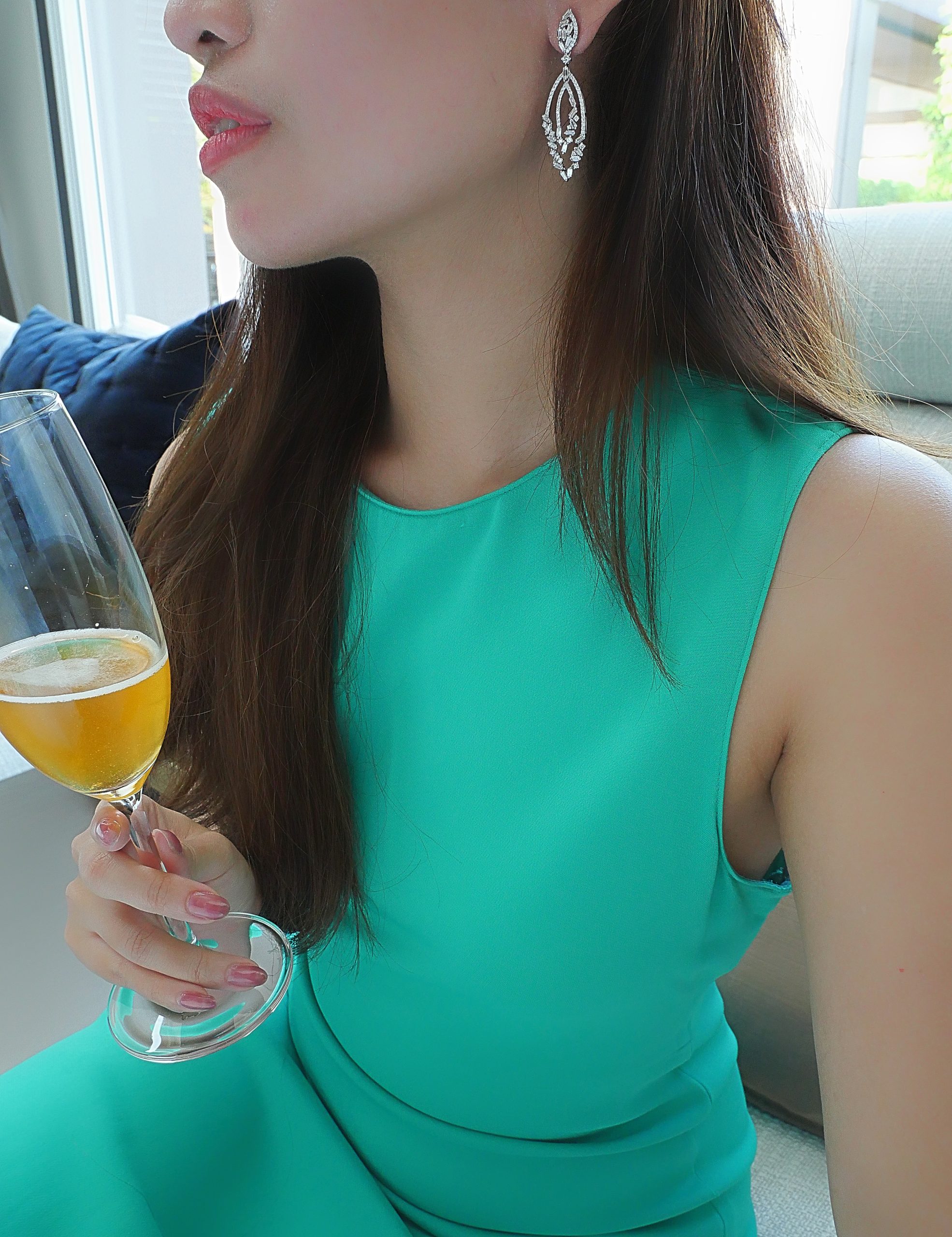 ต่างหูเพชร 2.35 กะรัต น้ำ 99-98 เพชรสะอาด VVS VS - Image 3