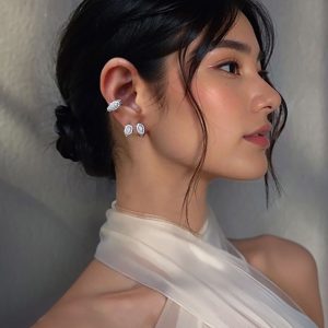 Vela Marquise Diamond Earcuff — Party Look