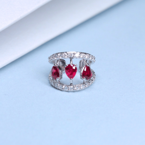 Vela Ruby & Diamond Earcuff