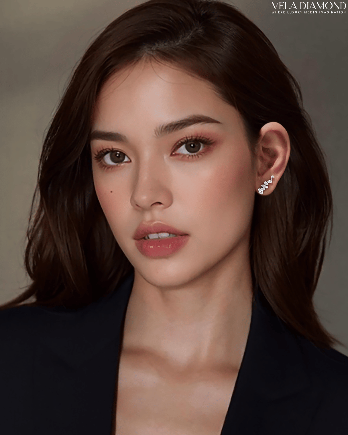 ต่างหูเพชร Vela Earclimber - Image 3