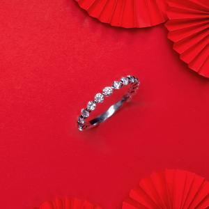 แหวนVela Round Diamond Floating Band 0.83 ct