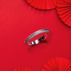 แหวน Double-Sided Pavé Diamond Band 0.64 ct