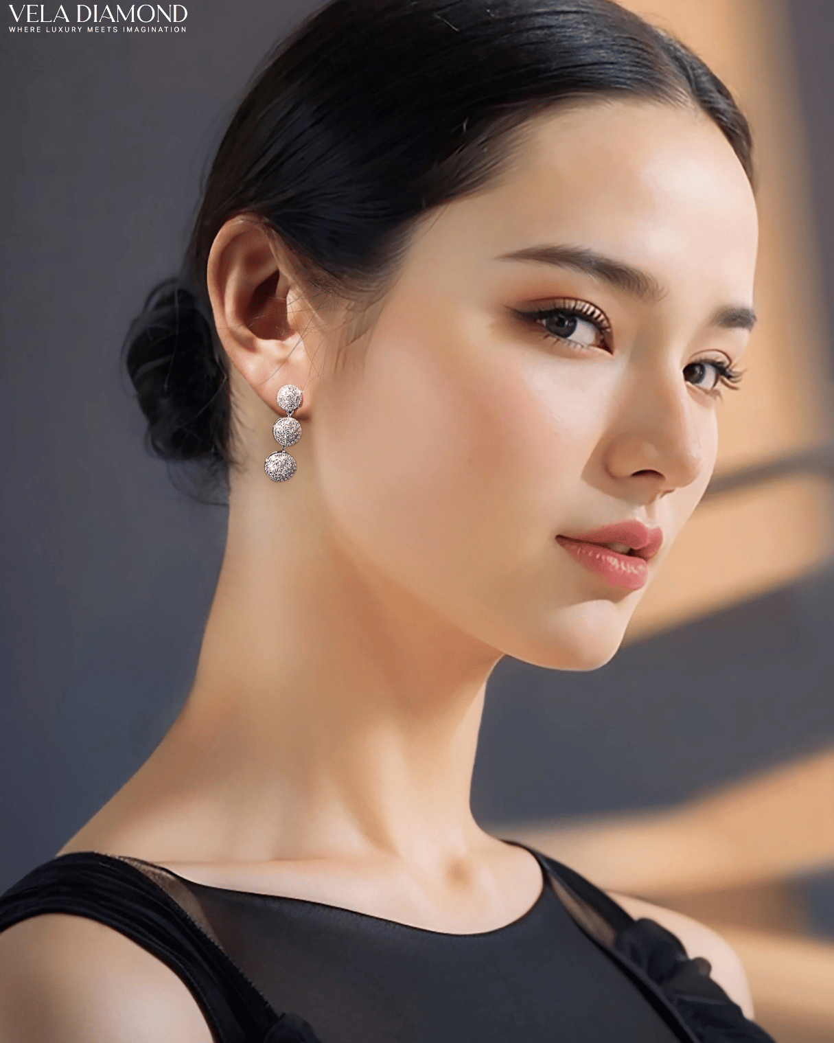 Vela Twist Convertible Diamond Earrings - Image 2