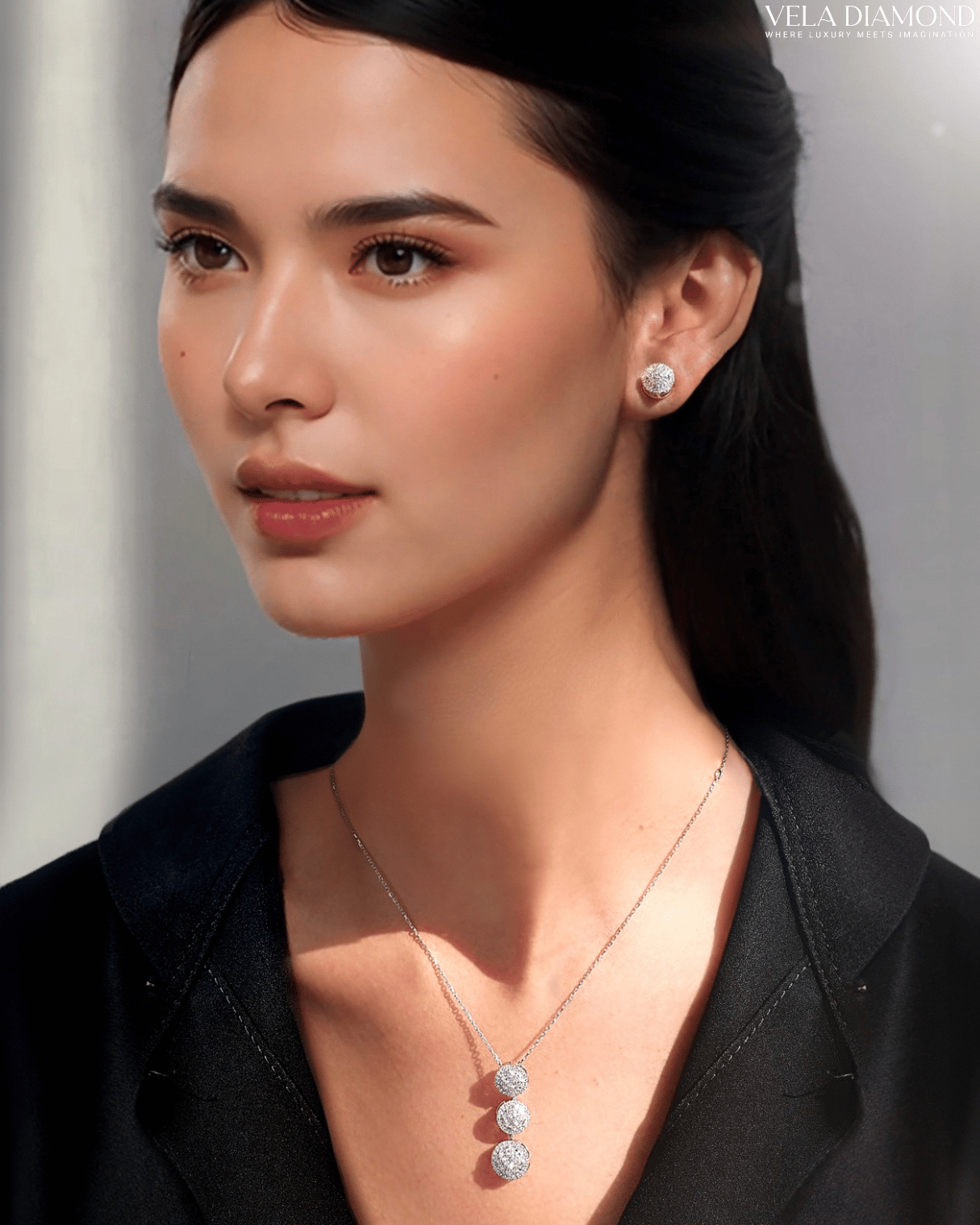 Vela Twist Convertible Diamond Earrings - Image 10