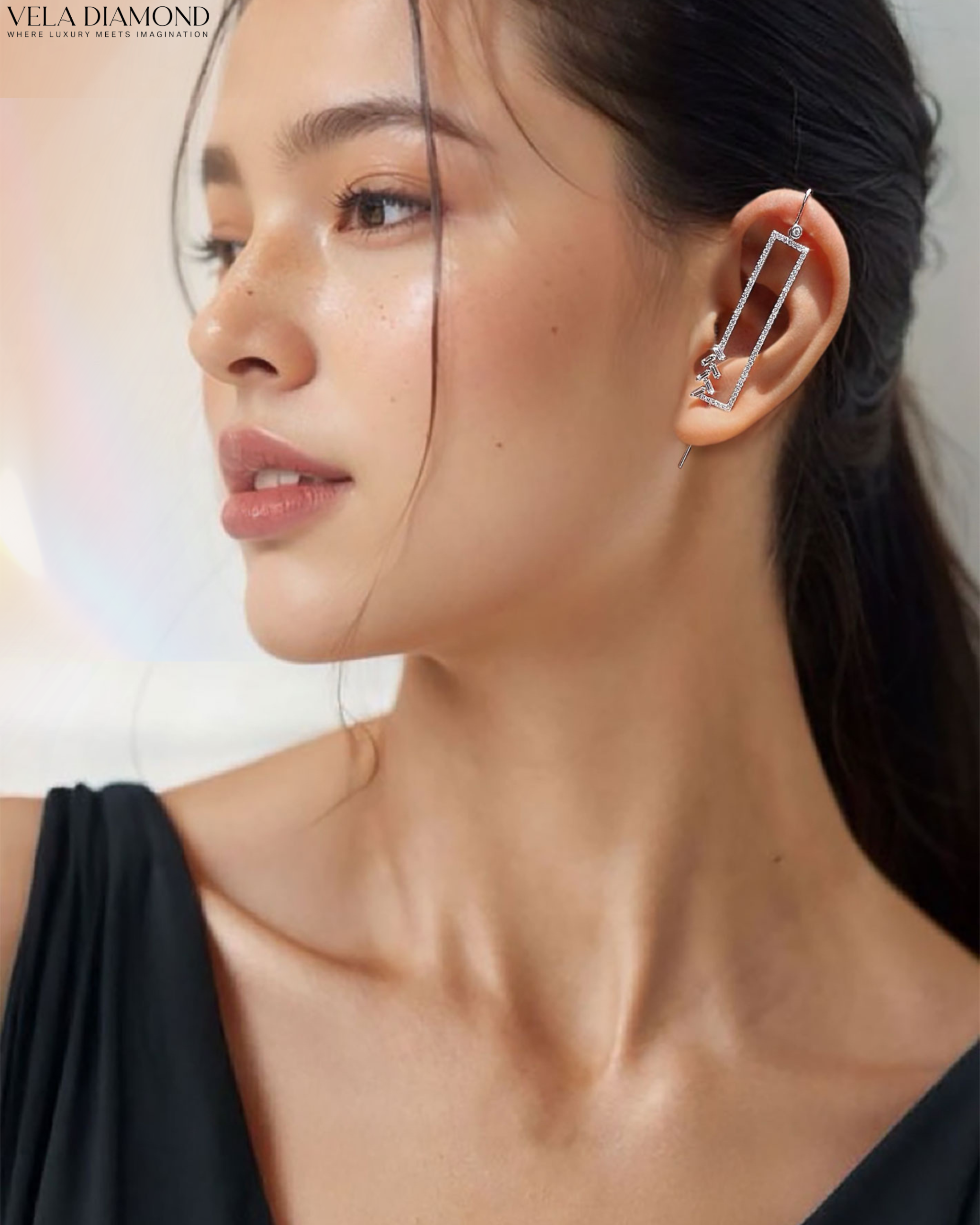 ต่างหูเพชร Statement Earcuff 0.87 ct - Image 2