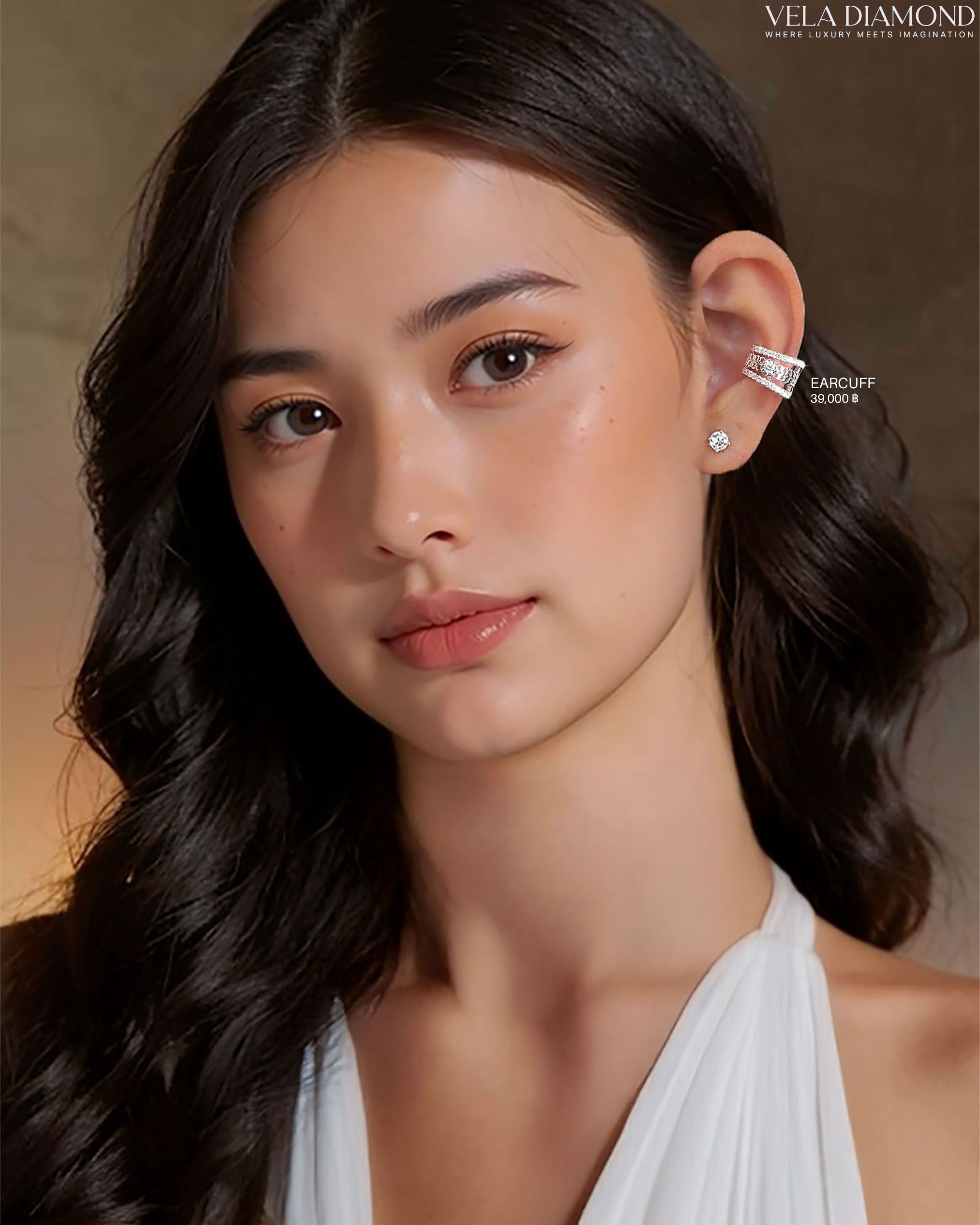 Vela The Art of Gold Filigree Earcuff - Image 2