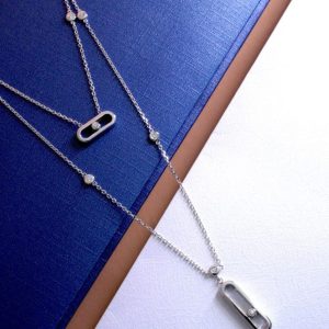 สร้อยคอจี้เพชร Vela Radiant Layers Necklace