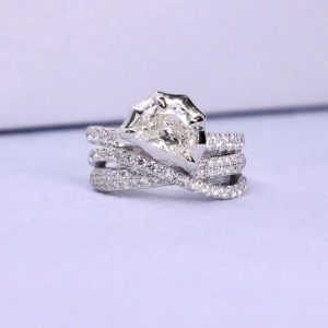 The Art of Diamond Cut — Half Moon Diamond Earcuff