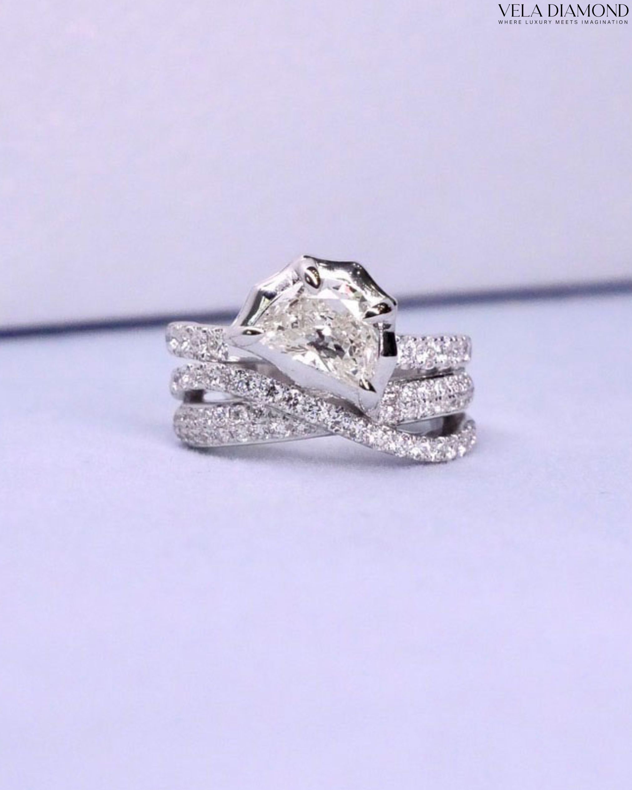 The Art of Diamond Cut — Half Moon Diamond Earcuff