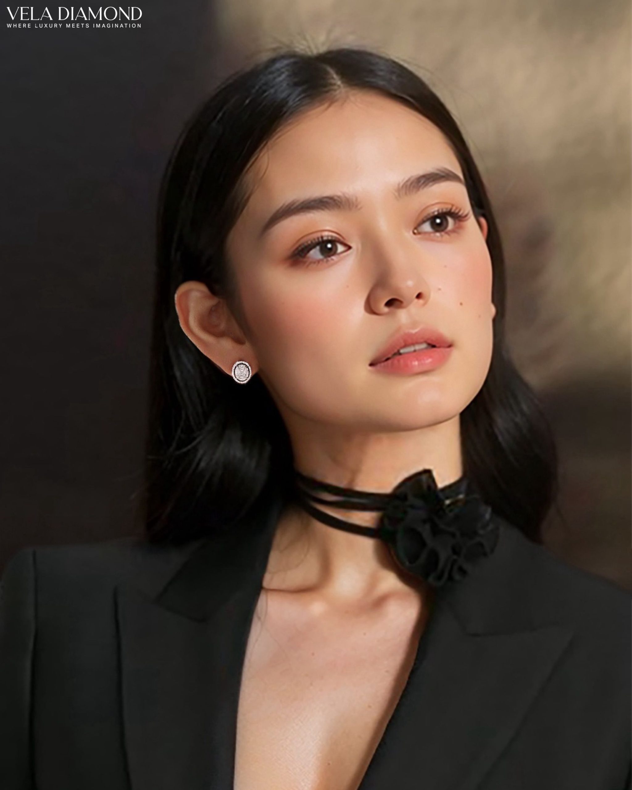 Vela Illusion Oval Earrings (Made to Order) - Image 2