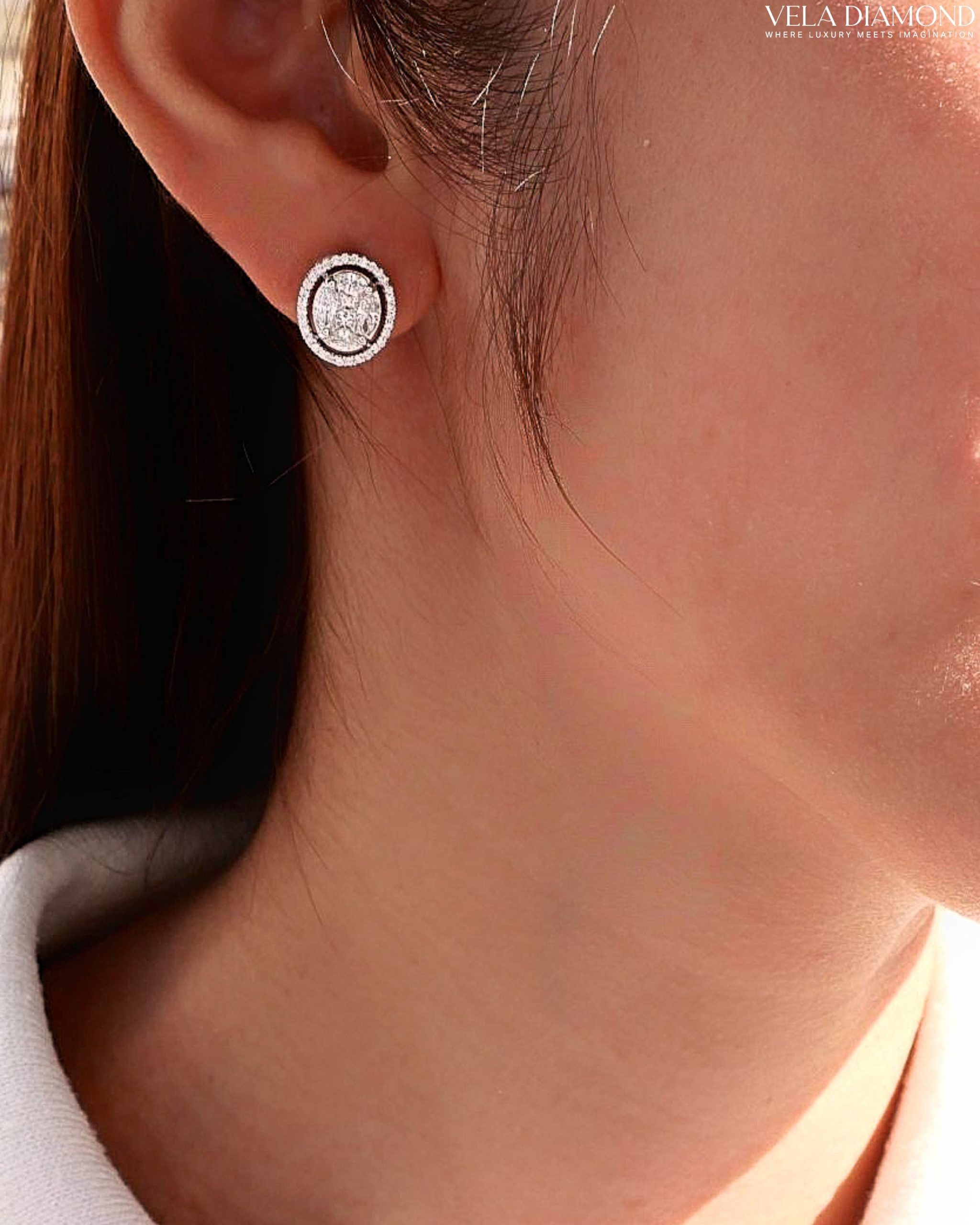 Vela Illusion Oval Earrings (Made to Order) - Image 3