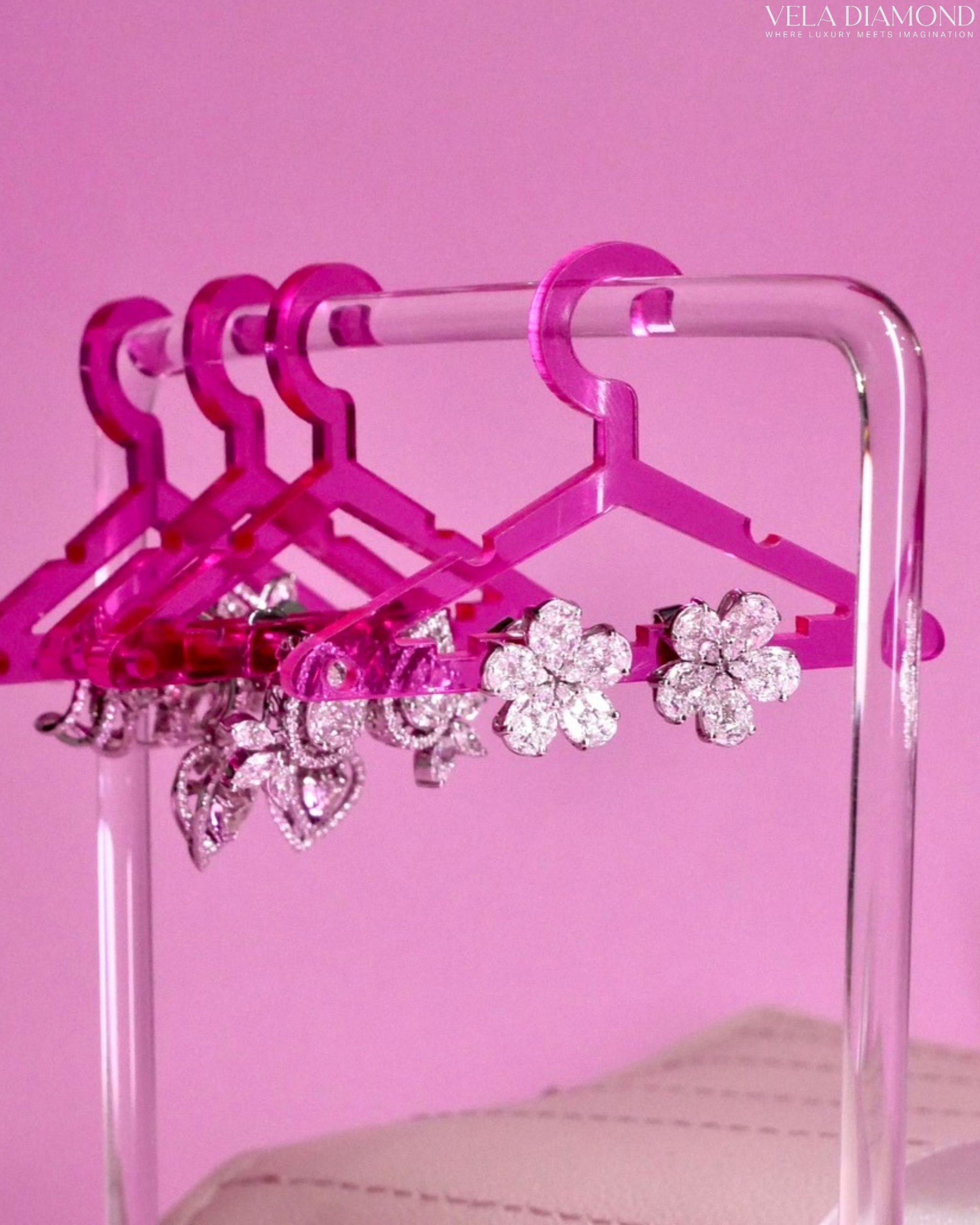 ต่างหูเพชร Vela Bloom Earrings (Made to Order) - Image 4