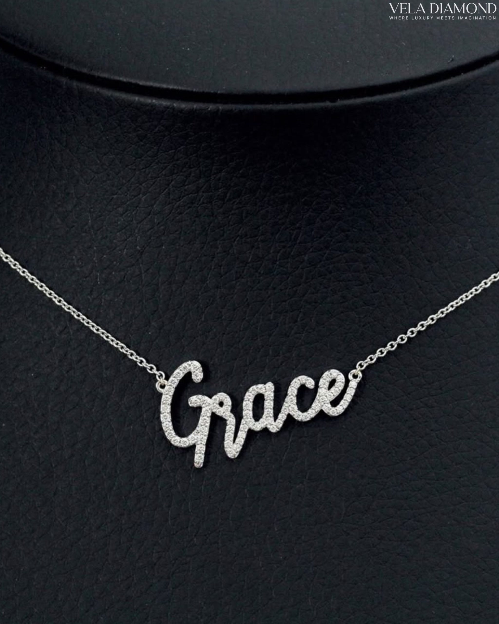 Custom Initial Diamond Necklace - Image 2