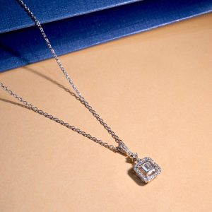 สร้อยคอ จี้เพชร Princess Diamond Necklace