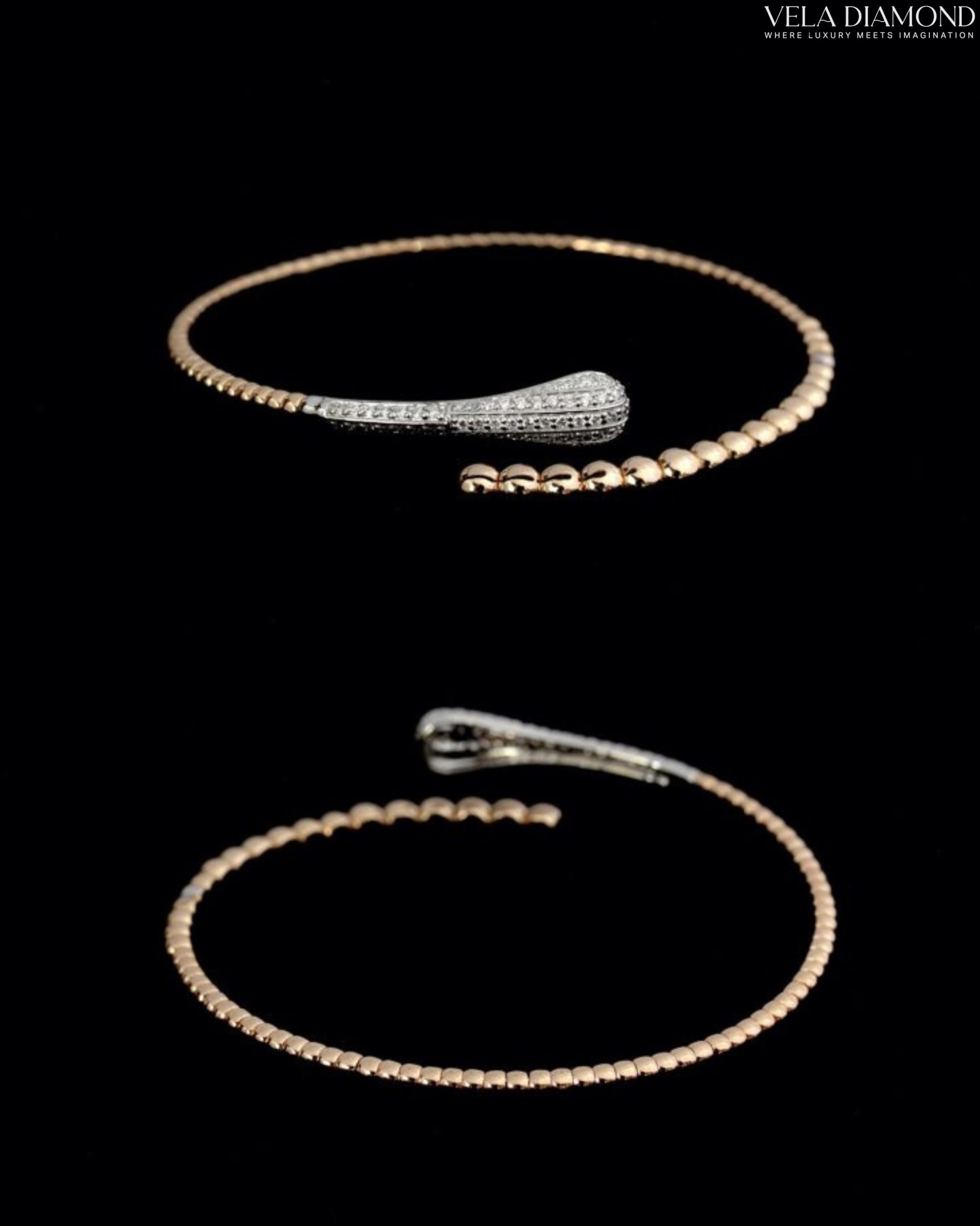 กำไลเพชร Vela Radiant Open Bangle - Image 4