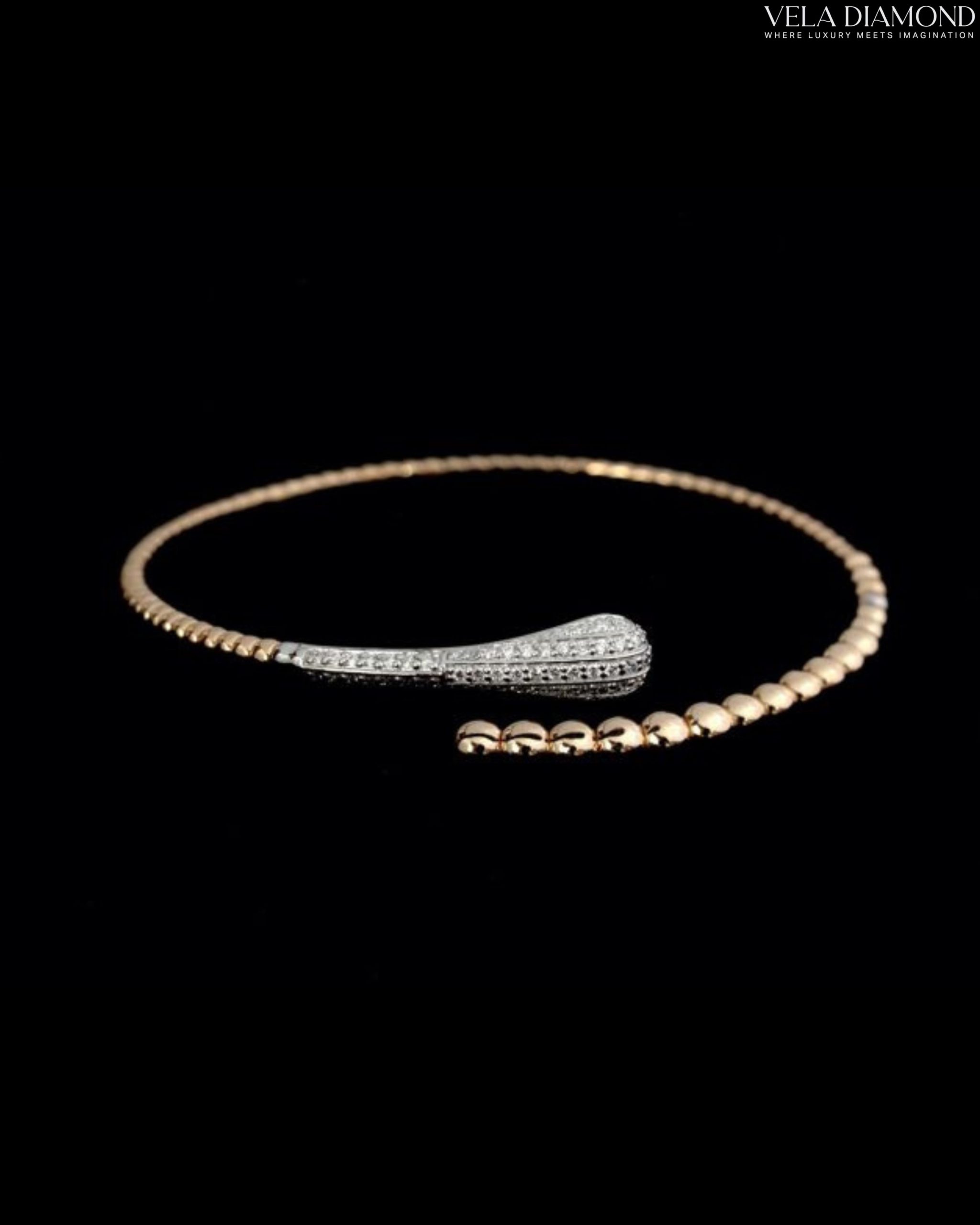 กำไลเพชร Vela Radiant Open Bangle