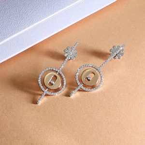 ต่างหูเพชร Vela Radiant Circle Drop