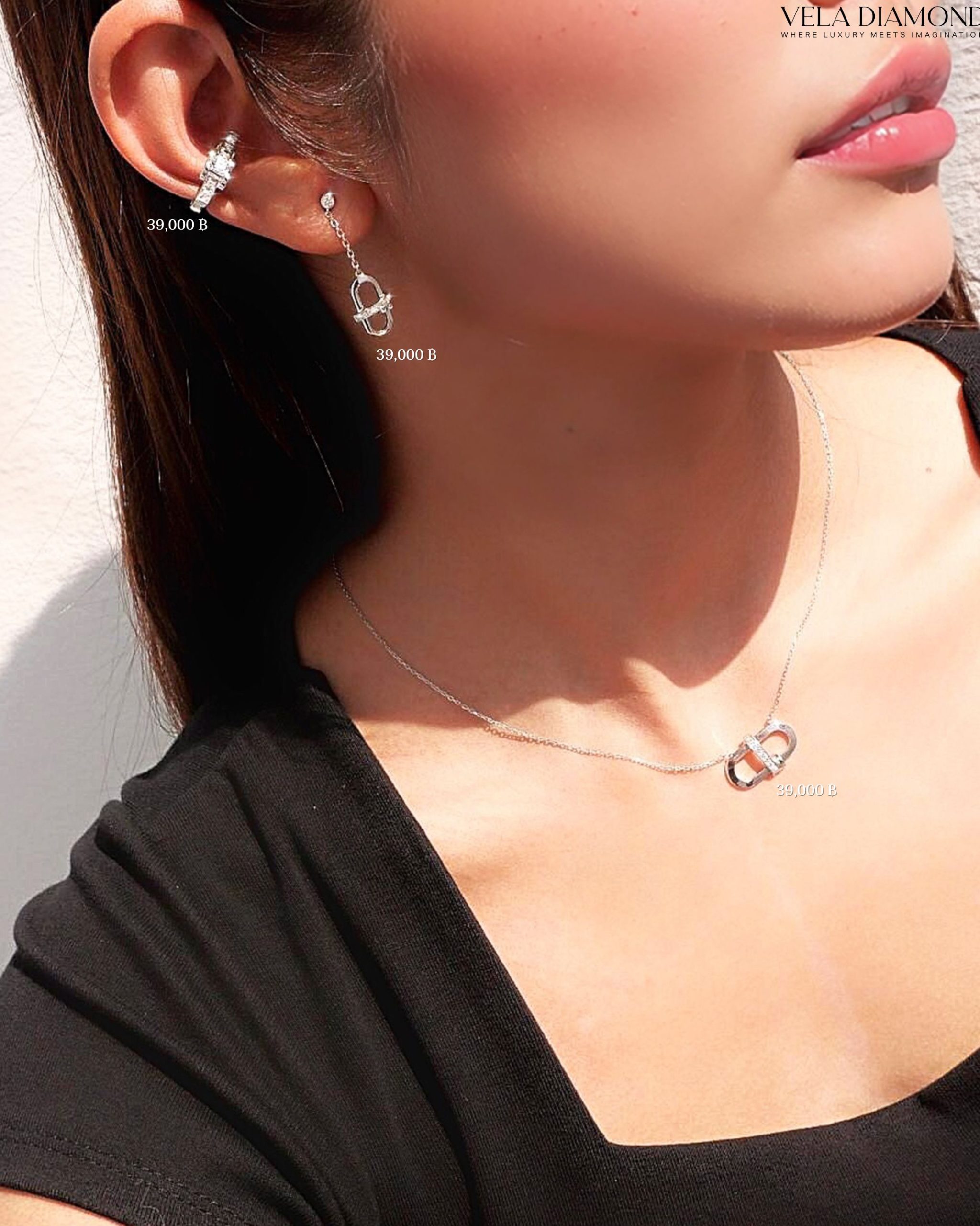 ต่างหูเพชร Vela Soft Sparkle - Image 5