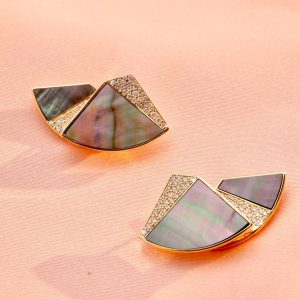 ต่างหูVela Trésor Moderne (Tahitian Pearl & Diamond)