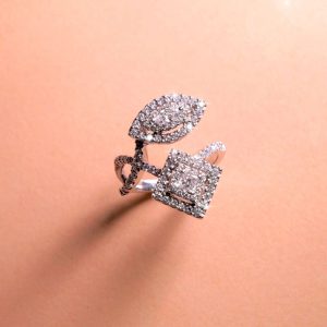 แหวน Marquise & Princess Cross Ring