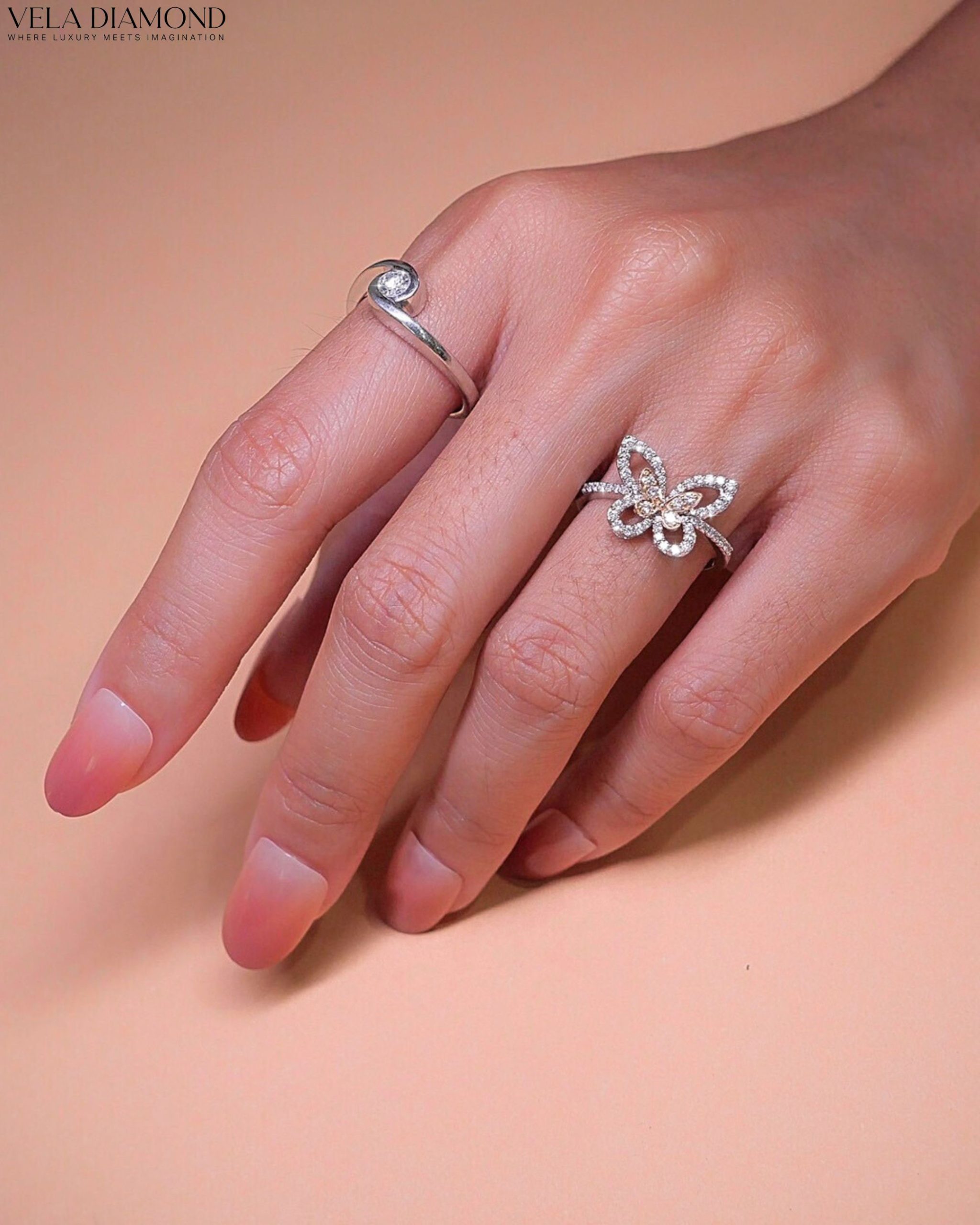 Twisted Solitaire Engagement Ring - Image 3