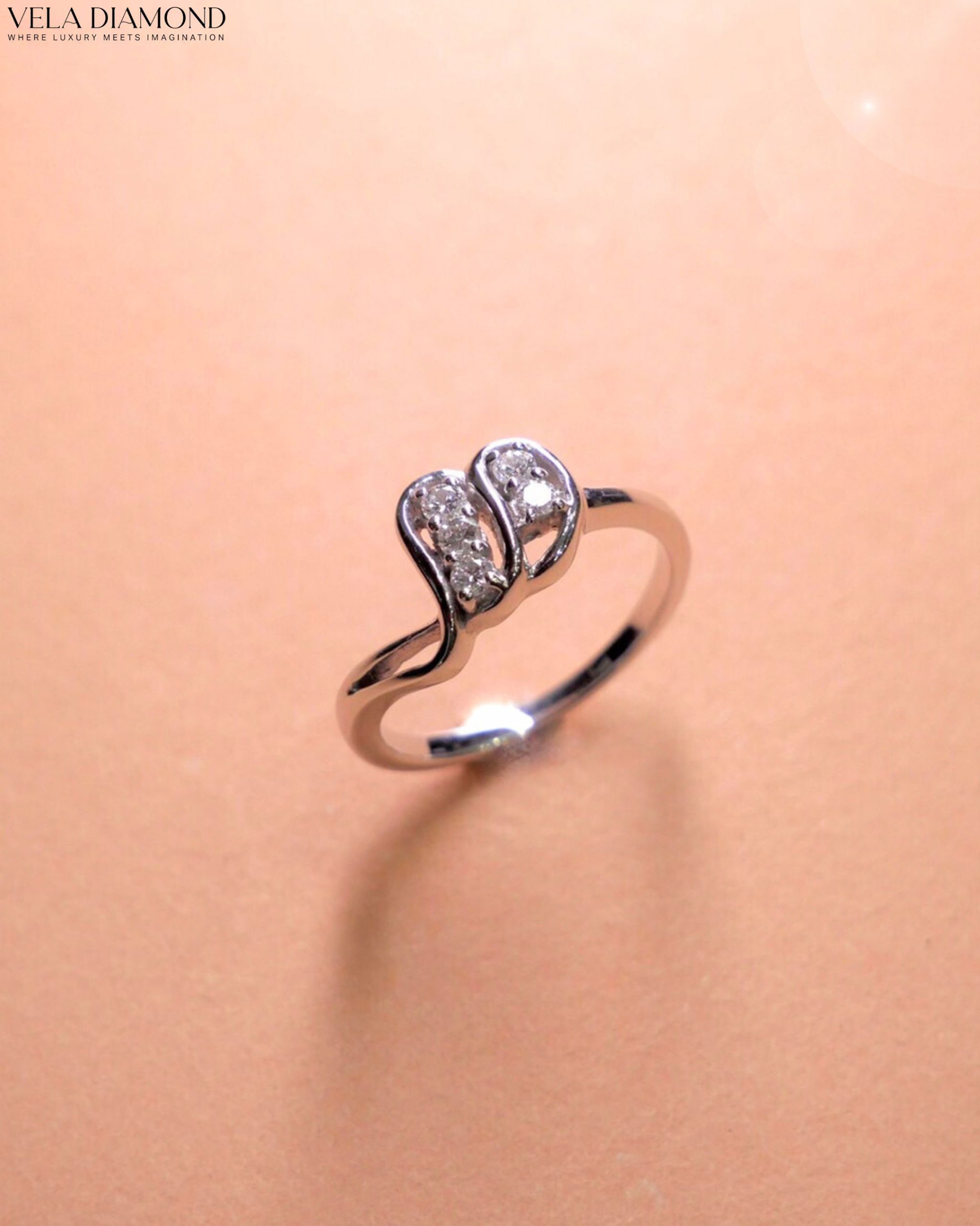 Elegant Twist Diamond Ring