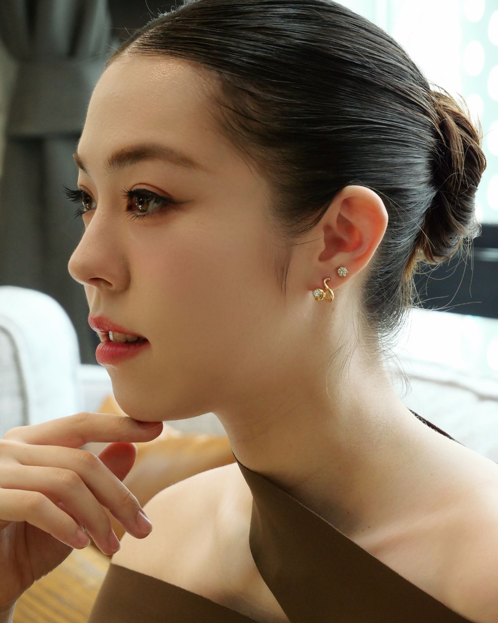 Adorn Round Diamond Stud Earrings — Adorn Collection - Image 2