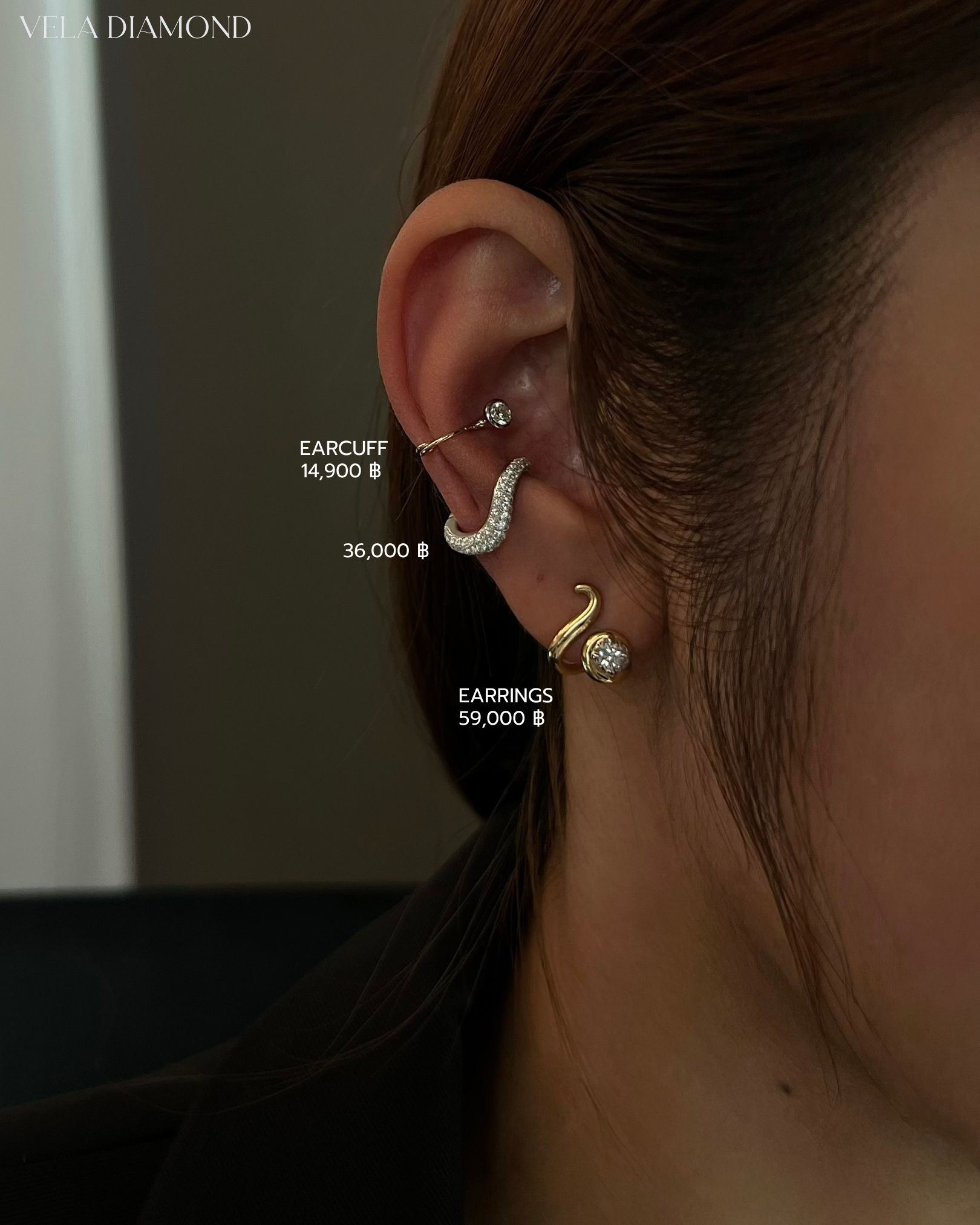 Adorn Round Diamond Stud Earrings — Adorn Collection - Image 5