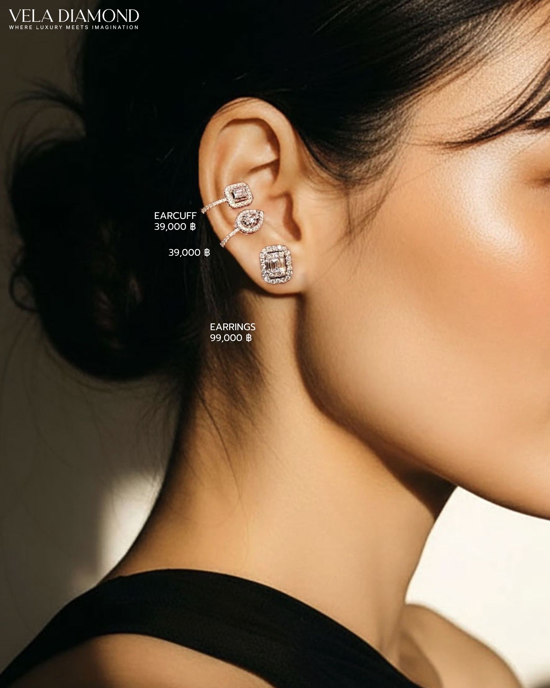 Emerald Diamond Earcuff - Image 4