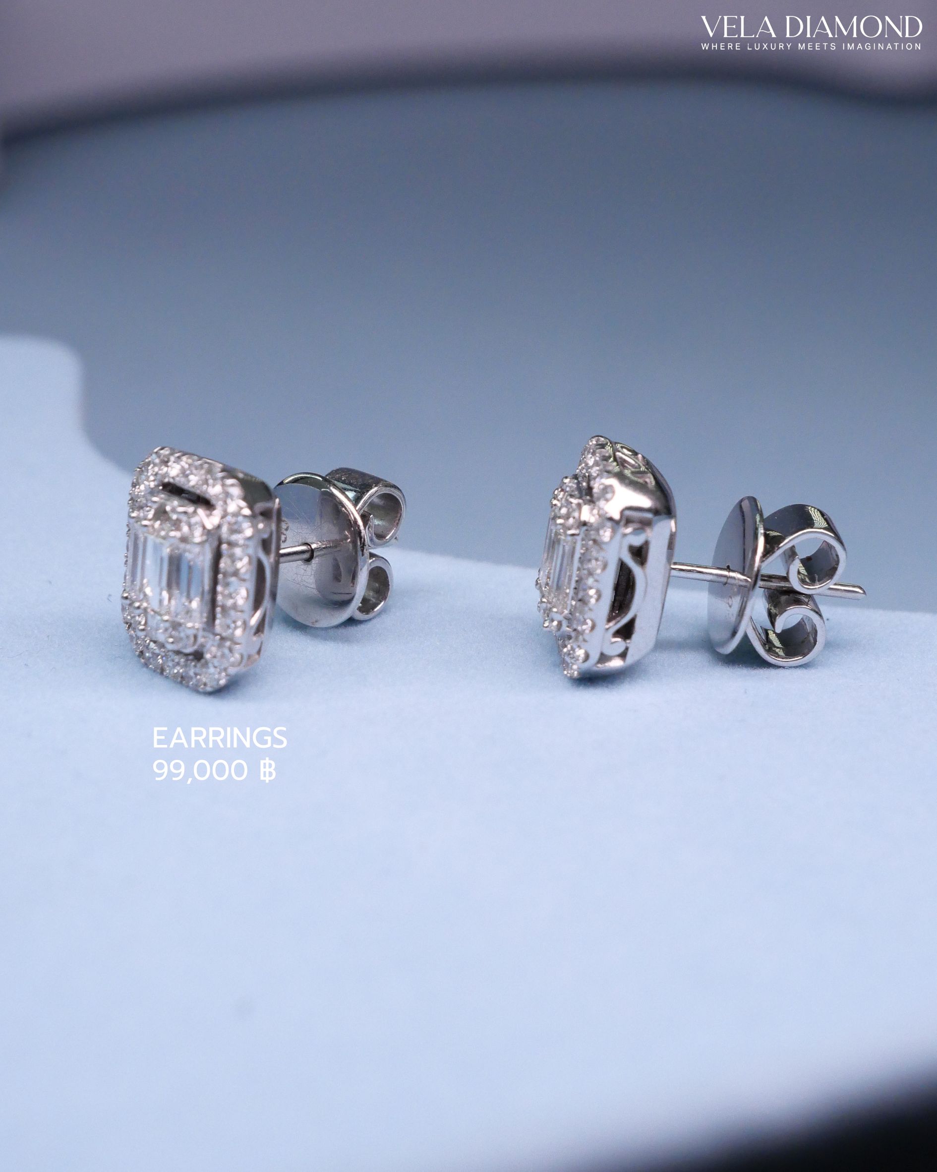 ต่างหู Vela Illusion Emerald Diamond - Image 6