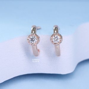ต่างหู Vela Soft Curve Diamond Earrings