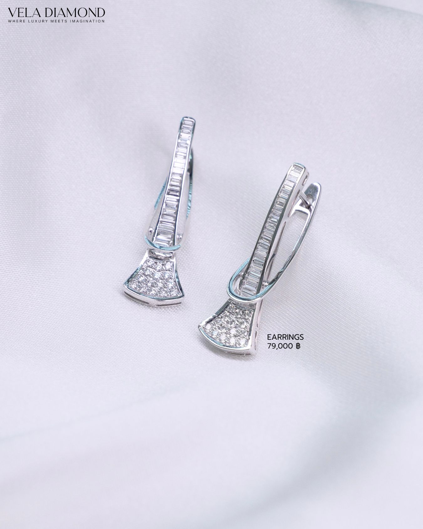 Vela Baguette Flow Earrings