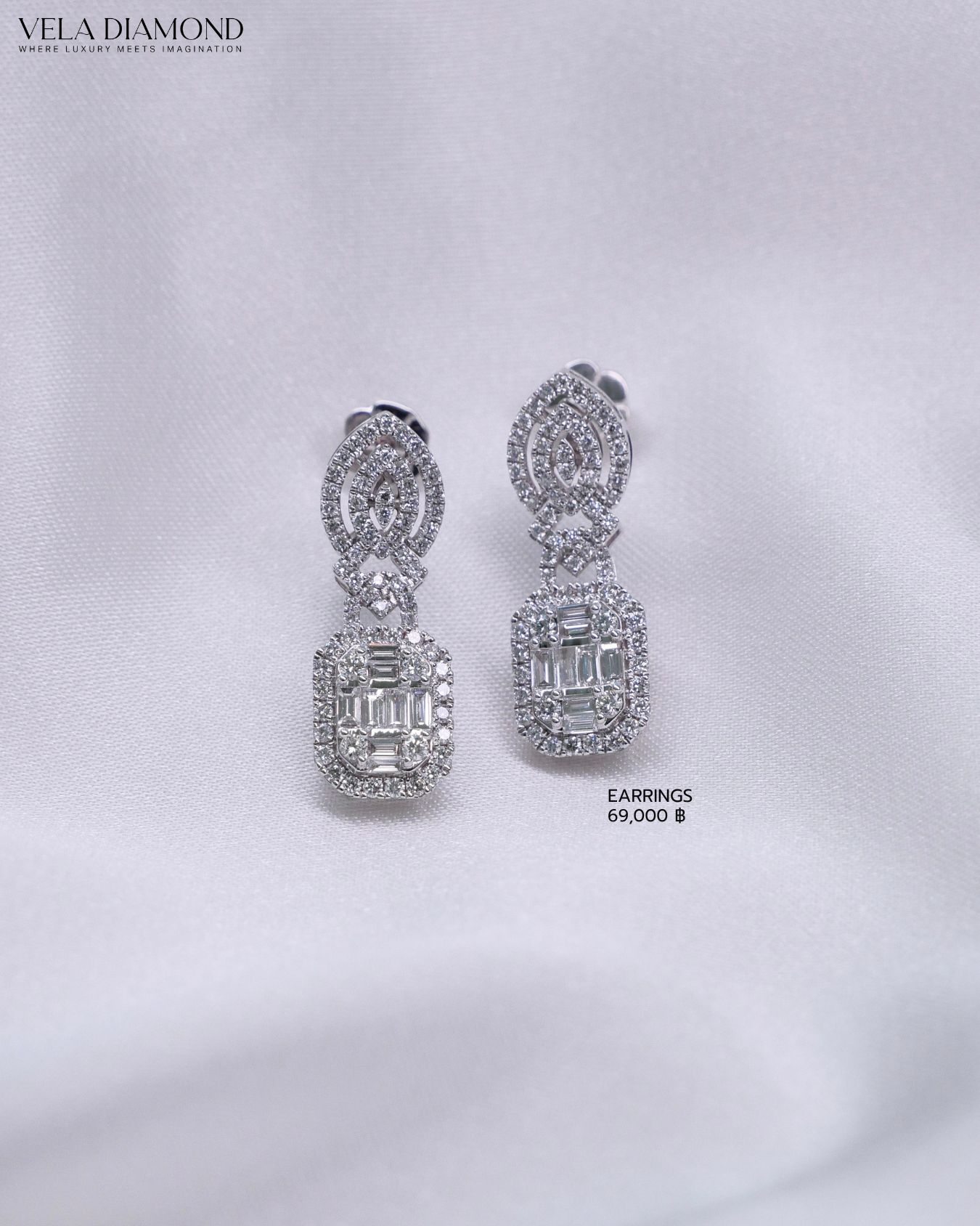 ต่างหูเพชร Vela Arté Drop