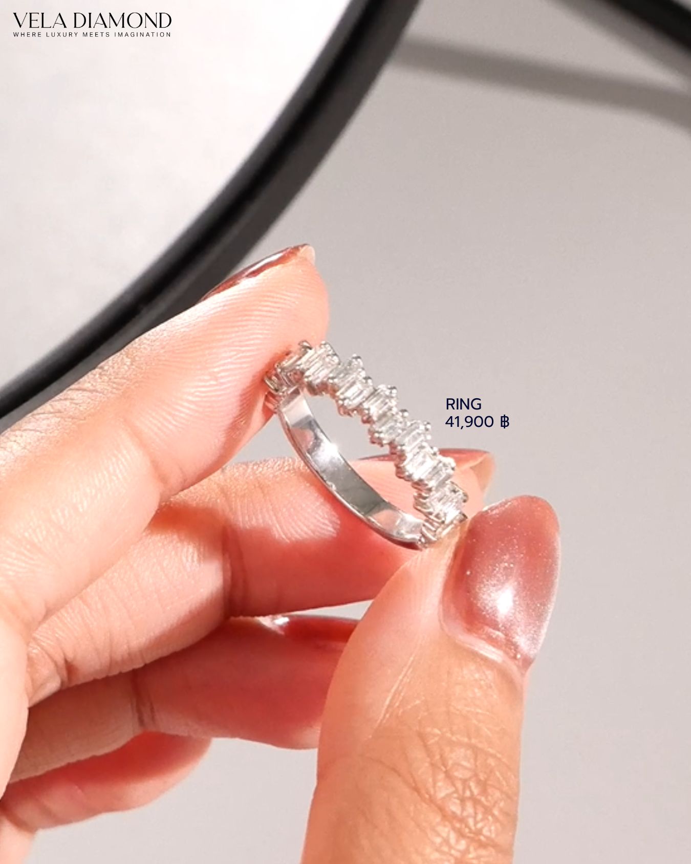 Vela Baguette Diamond Band - Image 2