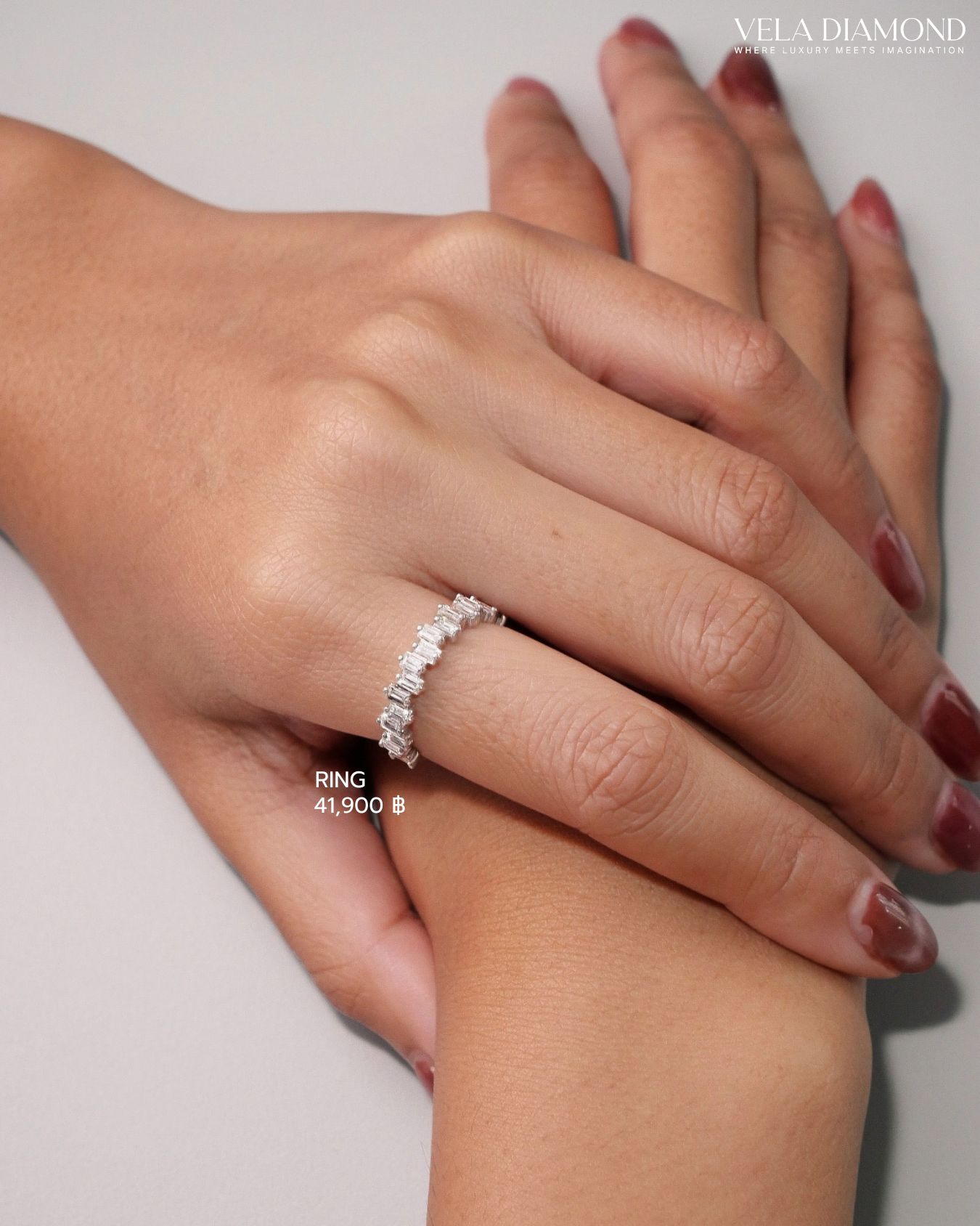 Vela Baguette Diamond Band - Image 3